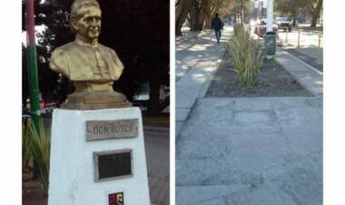 El busto de Don Bosco se reubicará en el acceso a la ciudad
