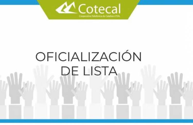  COTECAL: Se oficializó la única lista presentada